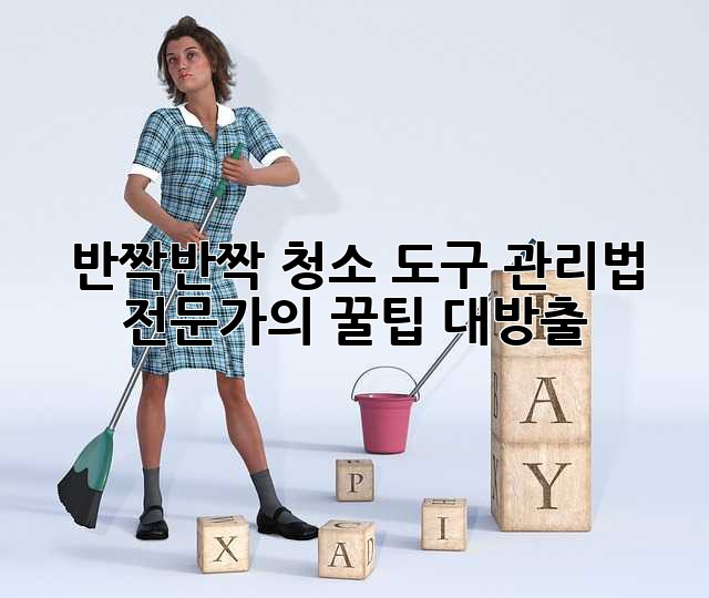 ✨반짝반짝✨ 청소 도구 관리법: 전문가의 꿀팁 대방출! 🧽