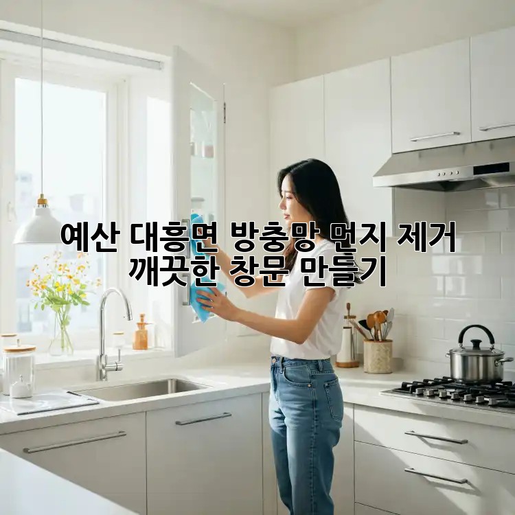 예산 대흥면 방충망 먼지 제거, 깨끗한 창문 만들기 ✨