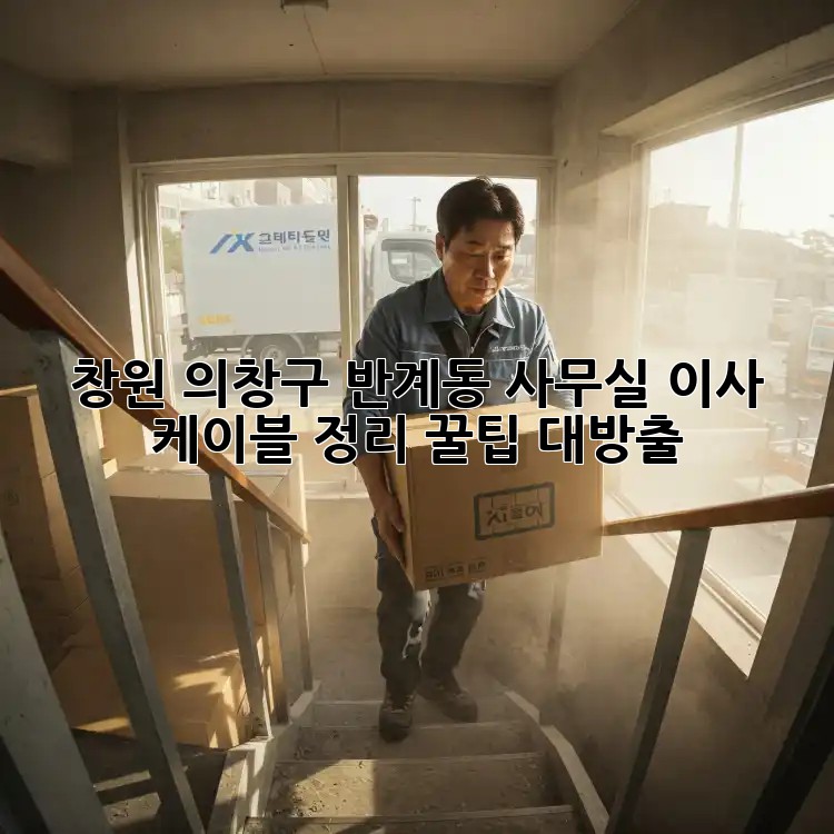 창원 의창구 반계동 사무실 이사? 케이블 정리 꿀팁 대방출! 💯