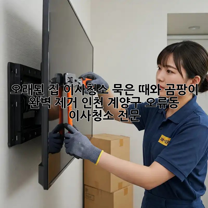 오래된 집 이사청소, 묵은 때와 곰팡이 완벽 제거! 인천 계양구 오류동 이사청소 전문