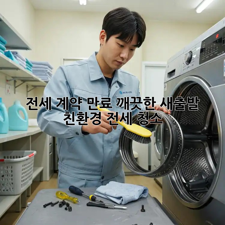 전세 계약 만료? 깨끗한 새출발, 친환경 전세 청소!